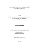 The Minnesota Test of Critical Thinking