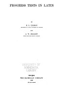 Progress Tests in Latin