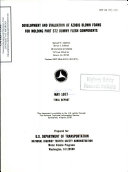 Development and Evaluation of Azobis-blown Foam for Molding Part 572 Dummy Flesh Components. Final Report