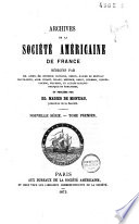 Archives de la Société américaine de France