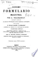 Novisimo formulario magistral