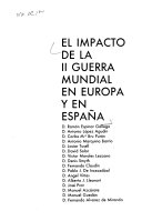 El impacto de la II guerra mundial en Europa y en España